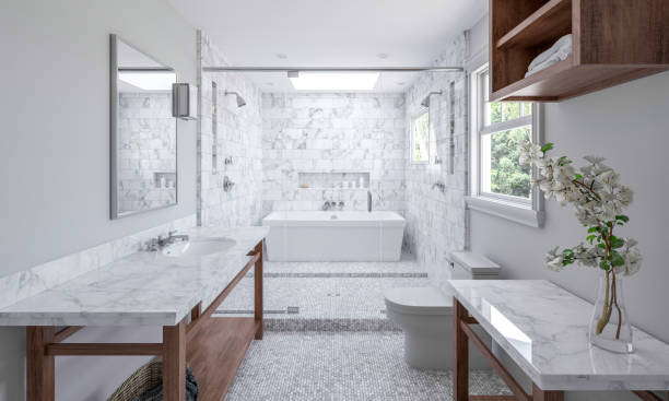 Bathroom natural stone | Thornton Flooring